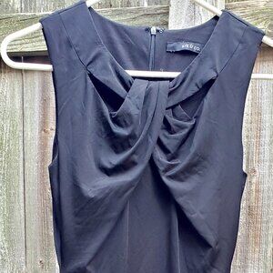 Slinky twist front bodycon dress